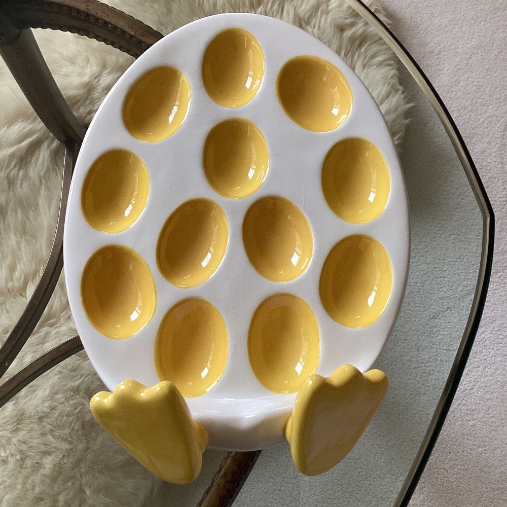 NWOT.  Fun Deviled Egg Plate by Ganz